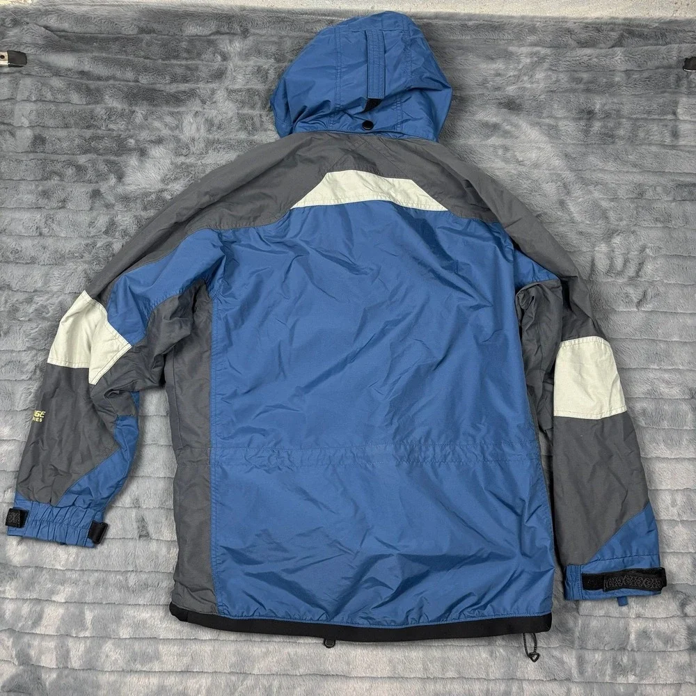 Columbia Challenge Series Interchange Jacket Mens Medium Blue Grey Colorblock